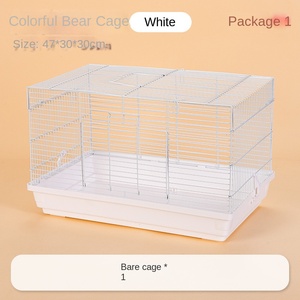 Luxe Double Villa Hamster Cage 47 Base Golden Bear Hamster Nid Ensemble Complet en Acier pour Petits Animaux Chiens avec Bouton Animal - Product Image 6