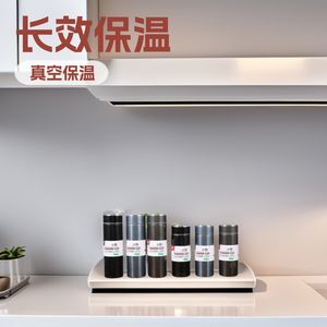 Yongkang Stainless Steel Tumbler Black Round 500Ml Vacuum Insulated Portable <b>For</b> Travel Home Office <b>Car</b> <b>Gift</b> - Product Image 4