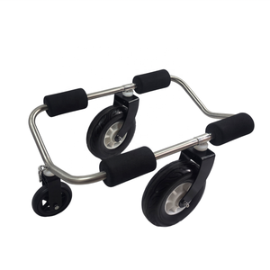 <span class=keywords><strong>Chariot</strong></span> <span class=keywords><strong>kayak</strong></span> universel à cadre en acier inoxydable avec roues réglables pour les plages et l'herbe pour les chariots à main et les chariots - Product Image 3