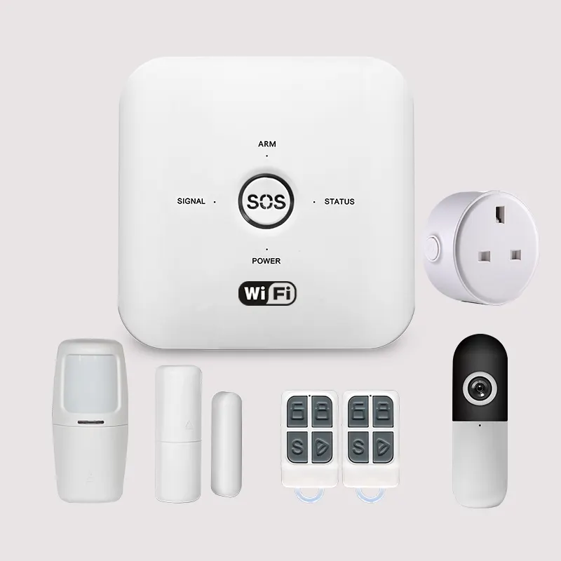 2019 Nieuwe Familie Huis Intruder Product WIFI + 4G alarmsysteem met Tuya IP camera
