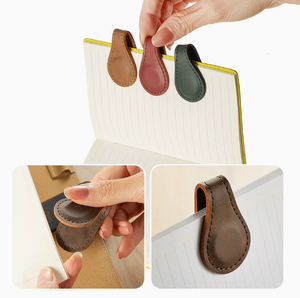 Parche de Cuero en Forma de Corazón Beige con Borde Cosido - Product Image 2