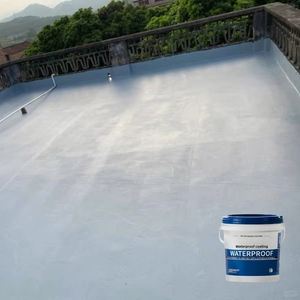 Enduit d'étanchéité liquide acrylique thermorésistant pour toitures en béton, à usage industriel et écologique, application au pinceau - Product Image 2