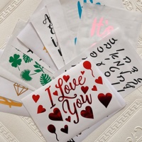 Autocollants personnalisés A-Z en or, argent, noir, rouge, rose, pour décorations de fête de mariage, d'anniversaire, de fête des mères, bricolage, nom adapté aux ballons