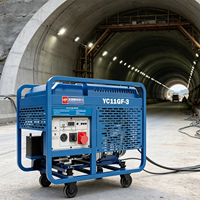 Générateur diesel 11 kW 12 kW 230 V, moteur bicylindre CP2E92, refroidissement par air, démarrage électrique, châssis ouvert, groupe électrogène portable, AVR 40L