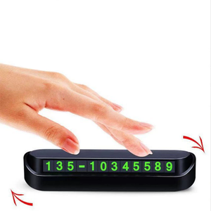 Support <span class=keywords><strong>de</strong></span> <span class=keywords><strong>téléphone</strong></span> en plastique personnalisé, <span class=keywords><strong>numéro</strong></span> <span class=keywords><strong>de</strong></span> <span class=keywords><strong>téléphone</strong></span> lumineux, carte <span class=keywords><strong>de</strong></span> stationnement temporaire pour voiture, pour la promotion - Product Image 2