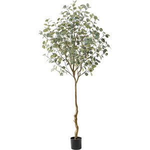 Arbre d'eucalyptus artificiel Xinlei 1,2 m 1,5 m 1,8 m en plastique et soie, plante décorative d'intérieur et d'extérieur sur pied - Product Image 5