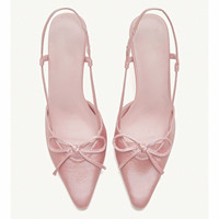 Sandales d'été élégantes à talons aiguilles pour femmes chaussures en satin léger avec fermeture à lacets bout pointu Style Club Sexy