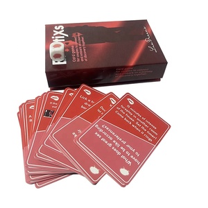 Juego de mesa de <span class=keywords><strong>dados</strong></span> con impresión de diseño totalmente personalizado, caja magnética de tapa dura, OEM, conversación de pareja, Impresión de juego de <span class=keywords><strong>dados</strong></span> de afirmación Sexual - Product Image 2