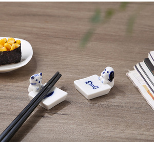 Repose-baguettes en céramique pour chat et chien, support à baguettes mignon en forme d'animal pour la table de cuisine - Product Image 4