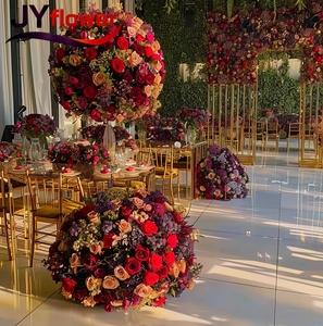 JY Fleurs Blanches Rangée de Fleurs de Cerisier Fleurs Artificielles Chemin de Table Allée Floral pour Événement de Mariage - Product Image 2