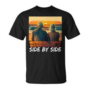 Camiseta Side By Side Old Couple Goals - Product Image 1