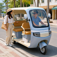 Tricycle électrique à 3 roues SumEV, 3 places, ouvert, 60V 20AH, autonomie 50km, certifié CE, rideau de pluie en option pour la conduite quotidienne en famille