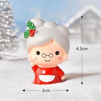 Figurines en résine de Père Noël et bonhomme de neige CHENXI, décorations artistiques personnalisées pour mini-jardin et maison de poupée 3D