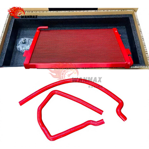 Kit de Radiador de Agua Intercooler Delantero de Competición con Mangueras de Silicona Compatible con <span class=keywords><strong>Audi</strong></span> <span class=keywords><strong>A6</strong></span> A7 C7 C7.5 <span class=keywords><strong>3.0</strong></span> <span class=keywords><strong>BiTDI</strong></span> 2011-2018 - Product Image 2