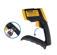 Termometer Inframerah Laser Digital IR untuk Memasak, Permen, Makanan, Oven Pizza, Aksesoris Panggangan