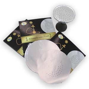 Feuille d'aluminium pour chicha de qualité alimentaire 0,03 mm, 50 pièces, étiquette personnalisée, 12 cm x 12 cm, épaisse, pré-perforée, coupée, <span class=keywords><strong>VS</strong></span> feuille ordinaire - Product Image 4