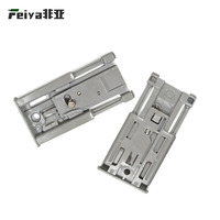 Amortisseur hydraulique en acier inoxydable et plastique - Amortisseur anti-basculement à double ressort et roulement à billes pour porte coulissante de placard