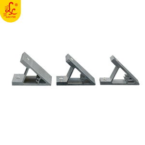 Soporte de ángulo OEM, conector de perfil de aluminio, estándar de acero chapado en Zinc, 135, 90, <span class=keywords><strong>45</strong></span> <span class=keywords><strong>grados</strong></span>, venta al por mayor - Product Image 1