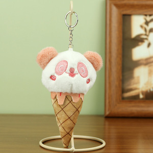 Peluche de Panda con Helado, Adorable y Popular, Personalizable, de Algodón, para Llavero o Decoración de Mochila, 15x8x4cm, Ideal para Fiestas - Product Image 4