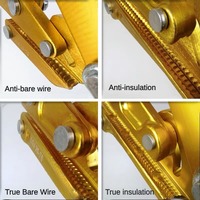Serre-câble en alliage d'aluminium pour câble isolé, système de mesure en pouces, pour le serrage et le maintien des câbles de mise à la terre