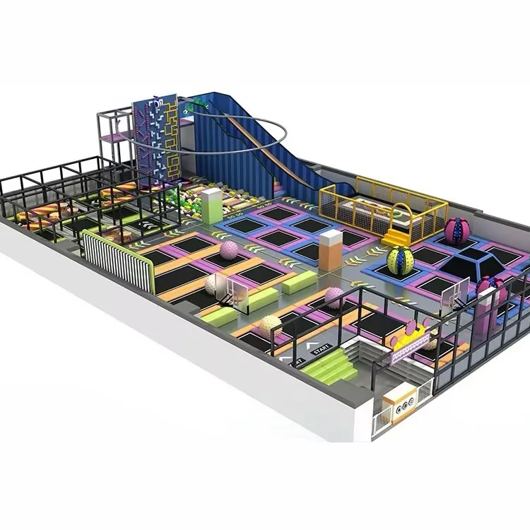 Pretpark Fitness Kleine Trampoline Vierkant Grote Trampolines Volwassenen Trampoline Park Uitrusting Voor Kinderen Springen Pakistan