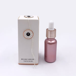 Flacon compte-gouttes rond en verre pour huile essentielle 30 ml, rose, anti-fuite, de voyage, premium, sérigraphié - Product Image 6