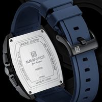 NAVIFORCE 8025 Montre Quartz en Silicone de Haute Qualité Homme Montre à Fonctions Multiples pour Hommes Sport Étanche Lumineuse