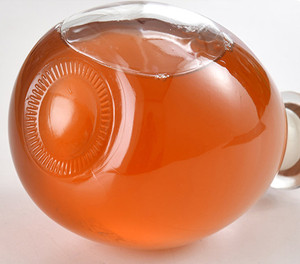 Factory Sale Empty Vintage Round Clear and Frost Vinegar Olive Oil Glass <strong>Bottles</strong> <strong>with</strong> <strong>Cork</strong> Lid - Product Image 6