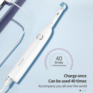 للبيع بالجملة من الشركة المصنعة فرشاة أسنان كهربائية عالية الجودة مقاومة للماء IPX7 نظيفة ذكية دوارة للسفر فرشاة أسنان متذبذبة للفم ب - Product Image 6