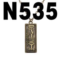 Collar con colgante con logotipo de Death Note, joyería de Cosplay para regalo