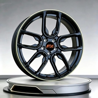Jantes en aluminium forgé noir de 15, 16, 17, 18, 19, 20, 22, 24 pouces, 5x108, 5x100, 5x114.3, 4x100 pour Audi, Mercedes AMG, BMW E46, E38, E21