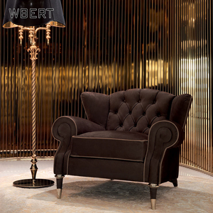 Wbert โซฟาเดี่ยวแบบโมเดิร์นสไตล์โมเดิร์นสำหรับห้องนั่งเล่นวิลล่าโซฟาผ้านุ่มสบายๆโซฟาขนาดใหญ่เหมาะสำหรับห้องนอน - Product Image 3