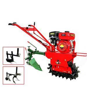 Mini <span class=keywords><strong>Motozappa</strong></span> Cingolata con Motore Diesel 170, Attrezzo Multifunzione per Fattoria/Giardino, con Aratro e Zappa, <span class=keywords><strong>125</strong></span> KG, Garanzia 1 Anno - Product Image 2