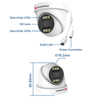 Caméra dôme HFWVISION 4MP&5MP, IP66 étanche, audio bidirectionnel, vision nocturne 30M IR, objectif 3.6mm, 4CH H.265 NVR POE, détection de mouvement