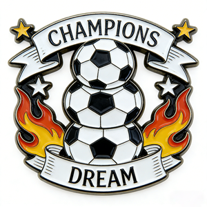 เข็มกลัดโลหะติดเสื้อ ลดราคาพิเศษ  แบบแข็งและแบบอ่อน  สำหรับตกแต่งงานฟุตบอลโลก - Product Image 3