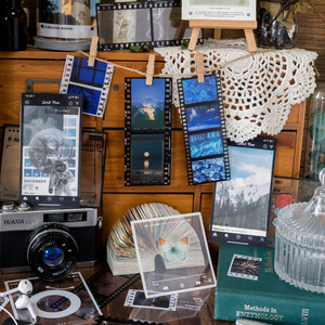 Autocollants PET LABON Rétro Cadre de <span class=keywords><strong>Film</strong></span>, Décorations Esthétiques Vintage pour Réseaux Sociaux, Lecteurs de Musique, Journalisation et Scrapbooking - Product Image 2