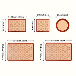 Non-Stick Silicone Baking Mat Reusable Parchment Paper Replacement for <b>Cookies</b> Pastry Bread - Product Image 2