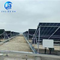 Système de montage au sol solaire pour usage domestique, forte stabilité, structure au sol photovoltaïque, étanche, anti-corrosion, support au sol