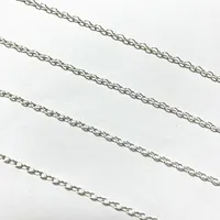 Oval Silver Chain for Jewelry Making, 925 Sterling Silver