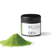 Vente en gros de poudre de matcha de qualité cérémonielle de style japonais en boîte en étain, origine Guizhou