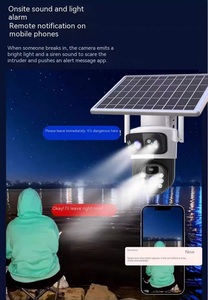 4MP Micro 4G LTE xách tay không dây 4G ngoài trời đầy đủ màu sắc PTZ aov máy ảnh - Product Image 5