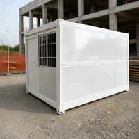 Maison conteneur robuste et durable 20ft 40ft, maison modulaire préfabriquée avec panneaux solaires pour entrepôt