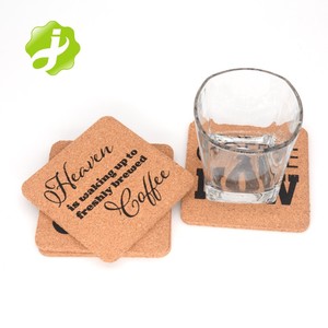 Posavasos de <span class=keywords><strong>corcho</strong></span> en blanco con impresión absorbente redonda para bebidas esteras de madera 100% posavasos de granja a granel de <span class=keywords><strong>corcho</strong></span> Natural Conjunto personalizado - Product Image 6