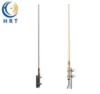 Antenne marine omnidirectionnelle en fibre de verre 70-138 MHz VHF 5 dBi 2,5 m résistante aux UV et étanche pour amplificateur de signal bande V