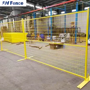 加拿大可移动镀锌临时围栏面板/焊丝温度围栏温度施工围栏