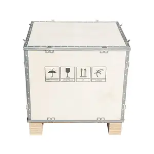 Fumigation-free Export Collapsible Wooden Box For Packaging And Transportation Foldable Plywood Box Nailless Plywood Box