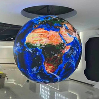 Affichage à LED sphérique d'intérieur polychrome d'aigle P1.8 P2.5 Écran mené créatif de sphère de 360 °