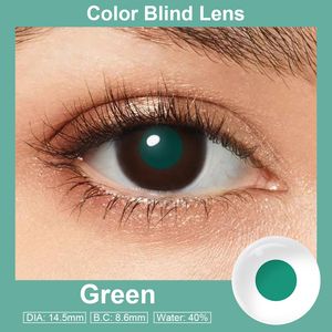 Livraison gratuite <span class=keywords><strong>Lentilles</strong></span> <span class=keywords><strong>de</strong></span> <span class=keywords><strong>contact</strong></span> prothétiques Pseyeche <span class=keywords><strong>Lentilles</strong></span> <span class=keywords><strong>de</strong></span> <span class=keywords><strong>contact</strong></span> colorées rouge vert Achromatopsie Lentille oculaire <span class=keywords><strong>pour</strong></span> daltonisme - Product Image 3