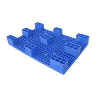 Palet de Plástico para Impresión, Uso en Suelos de HDPE, Reciclable, Apilable, de 4 Entradas, de una Sola Cara, Tipo Liso para Almacén, 1200*800*140, Precio en China