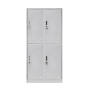 Armario Metálico Industrial de 4 Puertas para Almacenamiento de Ropa y Equipos en Escuelas y Oficinas - Product Image 1